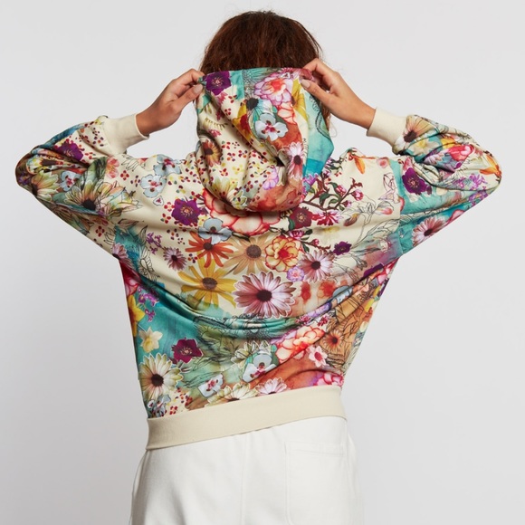 Adidas Originals 'Farm Confete' French Terry Hoodie Size L - Picture 2 of 9